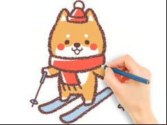 Juego Coloring Book: Skiing Puppy