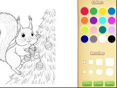 Juego Christmas Animal Coloring Book for Kids